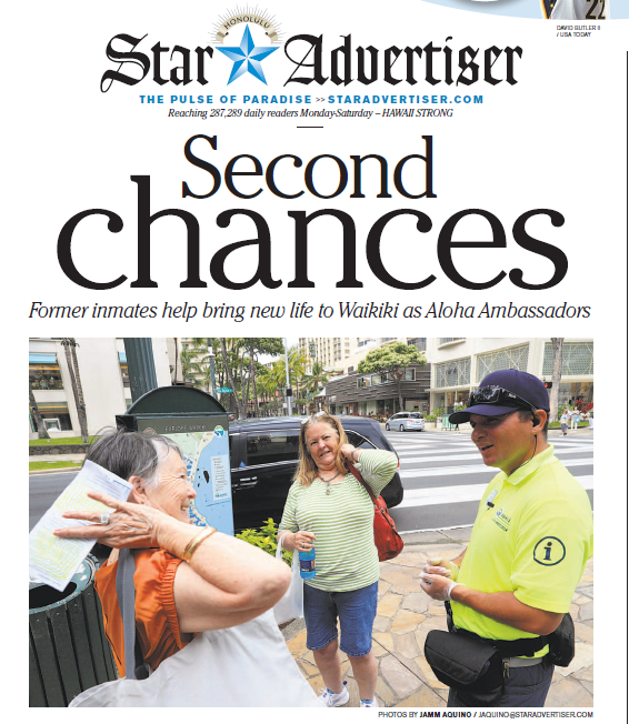 Second chance, former inmate hiring program, supports Waikīkī’s Aloha Ambassadors